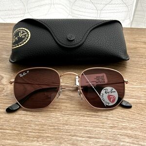 New RAY BAN RB3548N 9202A Arista Hexagonal 51 /21 mm Unisex Sunglasses